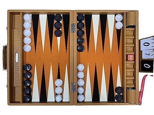 ArtGammon Camel Brown Croco Backgammon Board