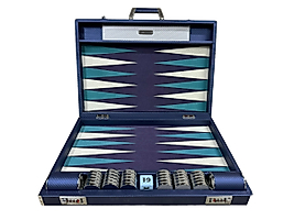 Chorome Plated Backgammon Checkers 10mmx44.5mm