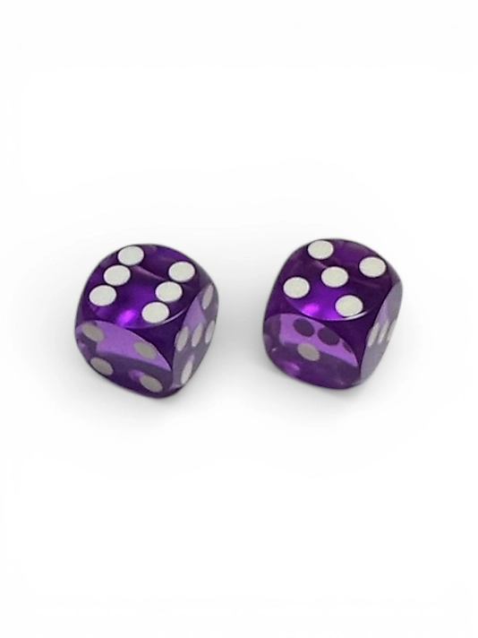 Purple Backgammon Precision Dice