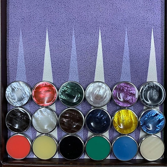 Stainless Steel Bavkgammon Checkers