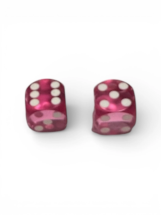 Pink Backgammon Precision Dice