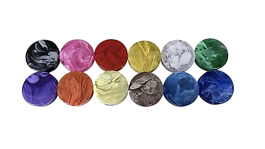 Polyester Backgammon Checkers Ekay 10mmx44.5mm