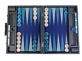 Gray Abacus Tournament Size Backgammon Board