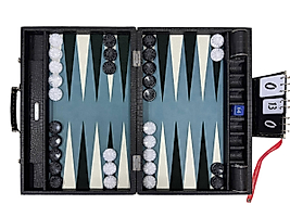 ArtGammon Black Croco Backgammon Board