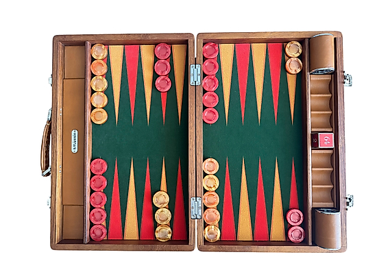 ArtGammon Teak Buddy Backgammon Board