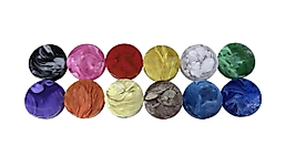 Polyester Backgammon Checkers Ekay 10mmx44.5mm