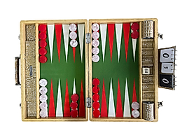 ArtGammon Limba Buddy Backgammon Board Removeable Surface