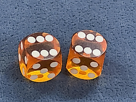 Backgammon Dice Saffroon