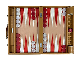 ArtGammon Beige Color Croco Backgammon Board